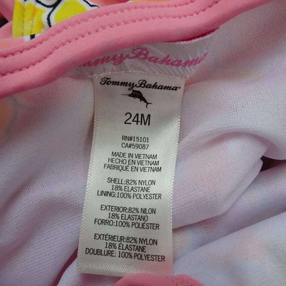 NWT Tommy Bahama Kids Swimsuit One-Piece Tile 24 Mos